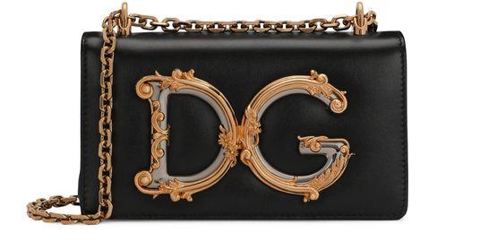 Calfskin DG Girls phone bag by DOLCE&GABBANA