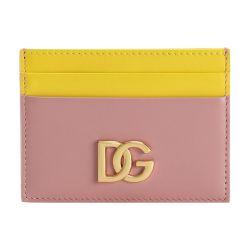 Calfskin card holder with DG logo by DOLCE&GABBANA