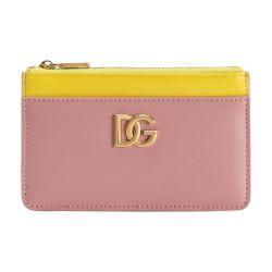 Calfskin card holder with DG logo by DOLCE&GABBANA