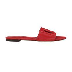 Calfskin sliders with logo by DOLCE&GABBANA