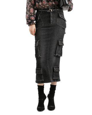 Cargo Denim Midi Skirt by DOLCE&GABBANA