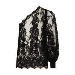 Chantilly one shoulder lace blouse by DOLCE&GABBANA