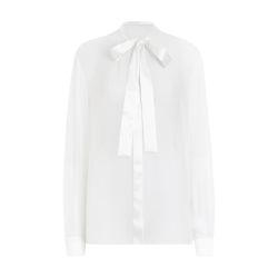 Chiffon pussy-bow shirt by DOLCE&GABBANA