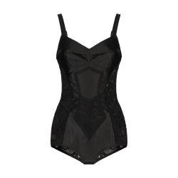 Corset lace and satin bodysuit by DOLCE&GABBANA