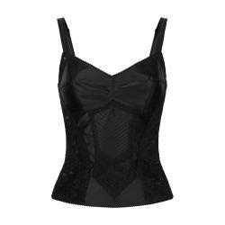 Corset lace and satin top by DOLCE&GABBANA