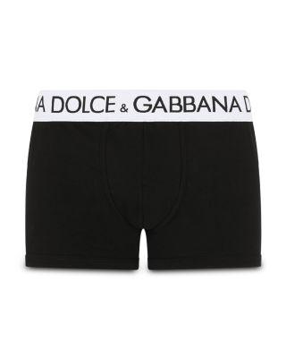 Cotton Blend Logo Waistband Boxer Briefs by DOLCE&GABBANA