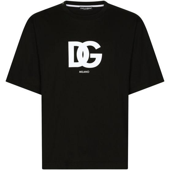 Cotton T-shirt with DG logo print by DOLCE&GABBANA