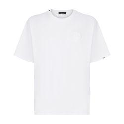 Cotton T-shirt with logo embroidery by DOLCE&GABBANA