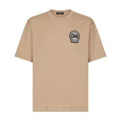 Cotton T-shirt with logo embroidery by DOLCE&GABBANA
