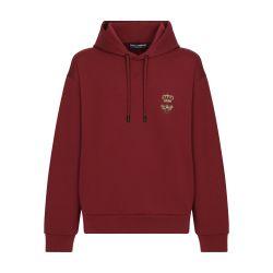 Cotton jersey hoodie with embroidery by DOLCE&GABBANA