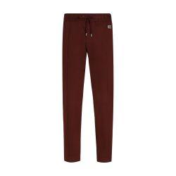 Cotton jogging pants with tag by DOLCE&GABBANA