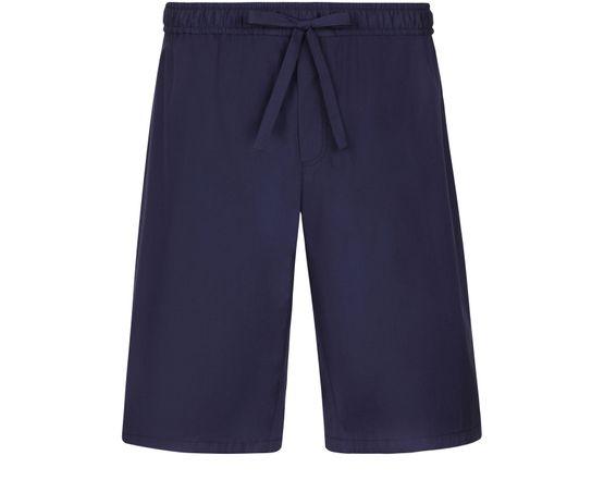 Cotton jogging shorts with logo tag by DOLCE&GABBANA