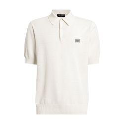 Cotton polo-shirt with logo tag by DOLCE&GABBANA