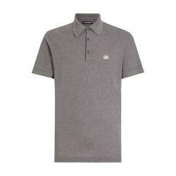 Cotton polo with logo tag by DOLCE&GABBANA