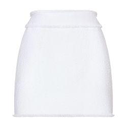 Cotton raschel tweed miniskirt by DOLCE&GABBANA