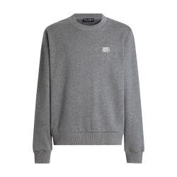 Cotton sweatshirt with tag by DOLCE&GABBANA
