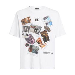 Cotton t-shirt with postcard print by DOLCE&GABBANA