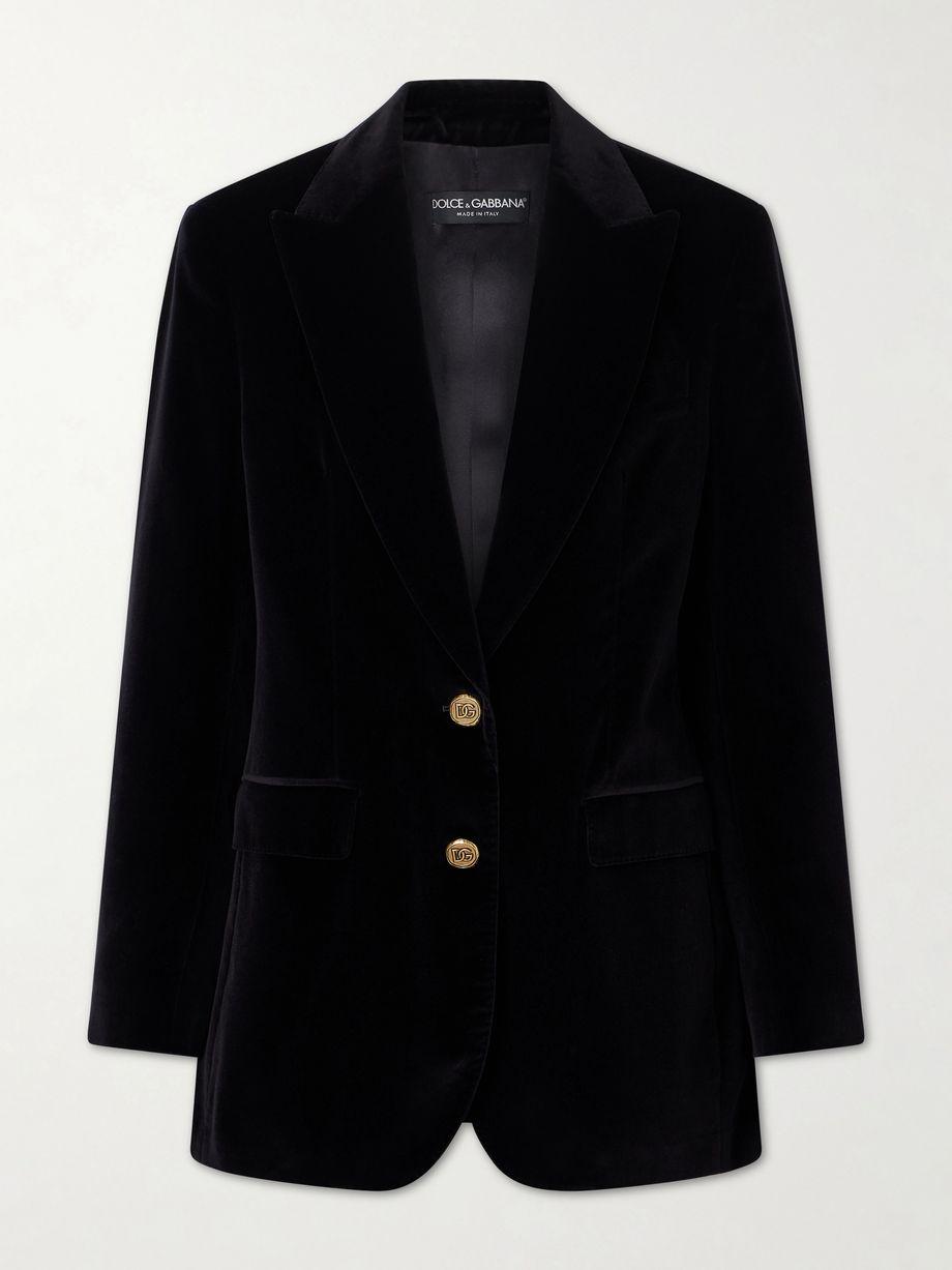 Cotton-velvet blazer by DOLCE&GABBANA