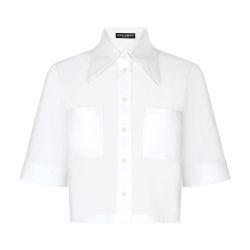 Cropped cotton shirt by DOLCE&GABBANA