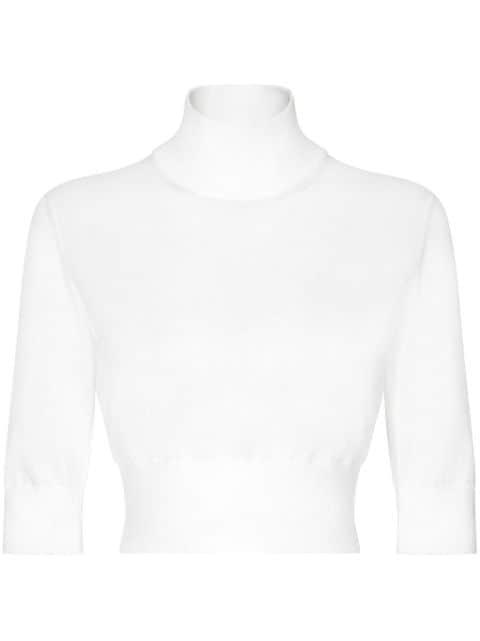Cropped turtle-neck sweater by DOLCE&GABBANA
