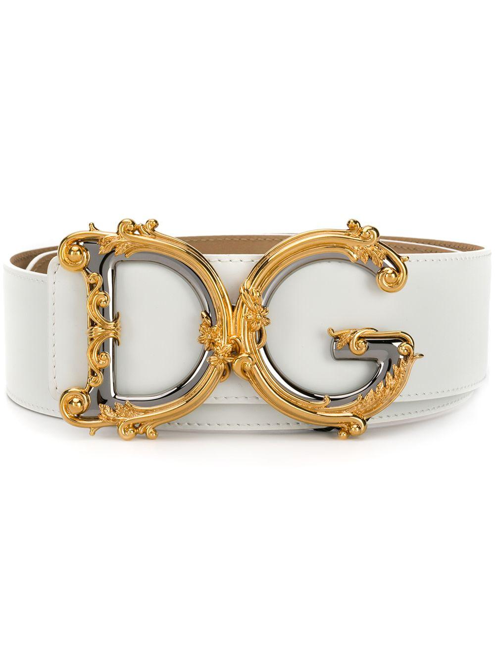 DG Baroque leather belt by DOLCE&GABBANA