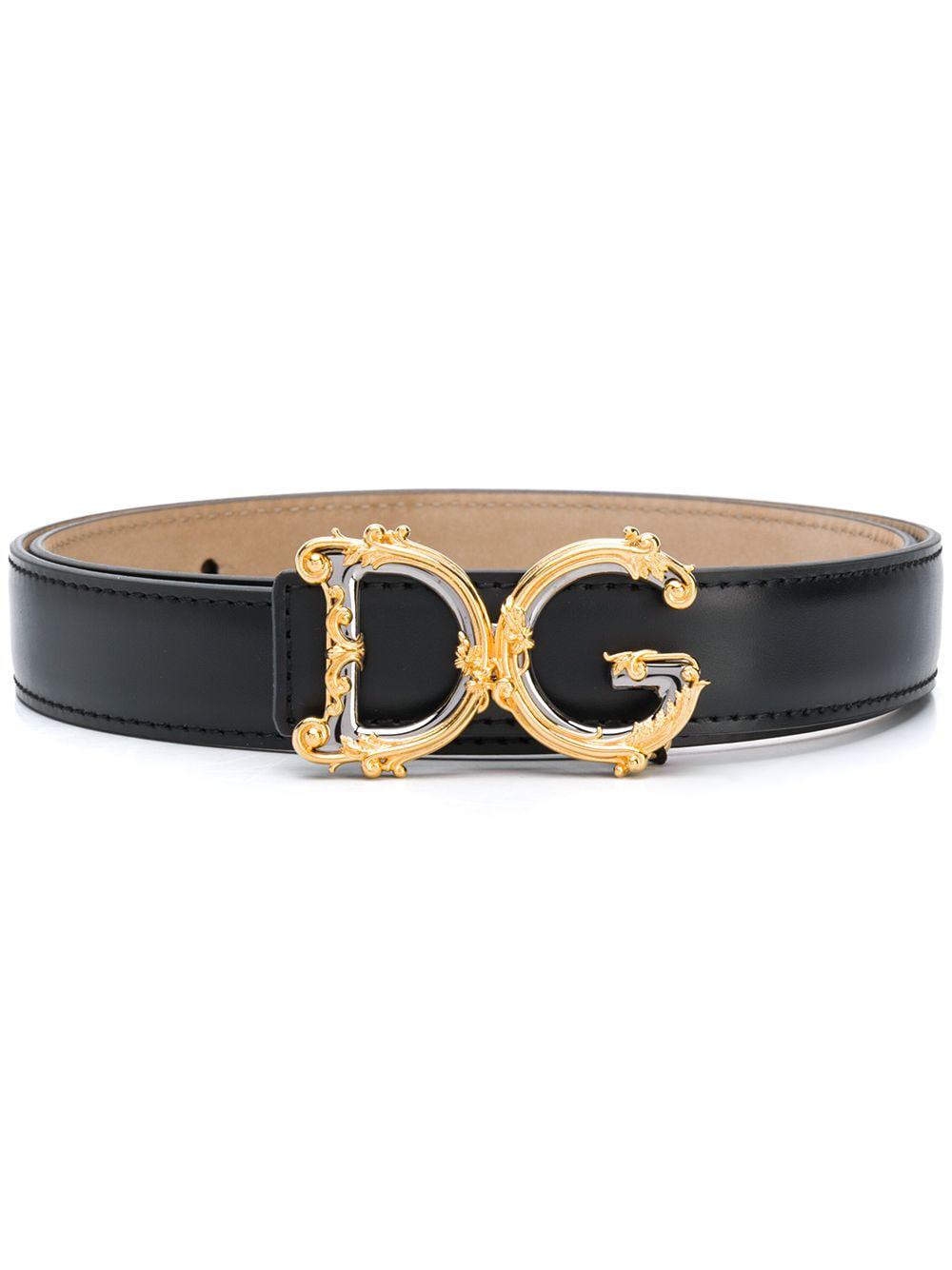 DG Baroque leather belt by DOLCE&GABBANA