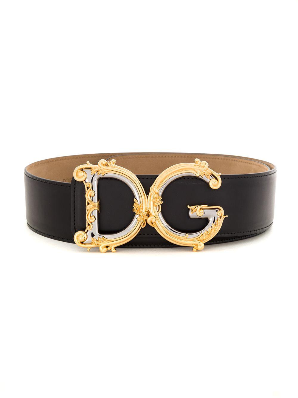 DG Baroque leather belt by DOLCE&GABBANA
