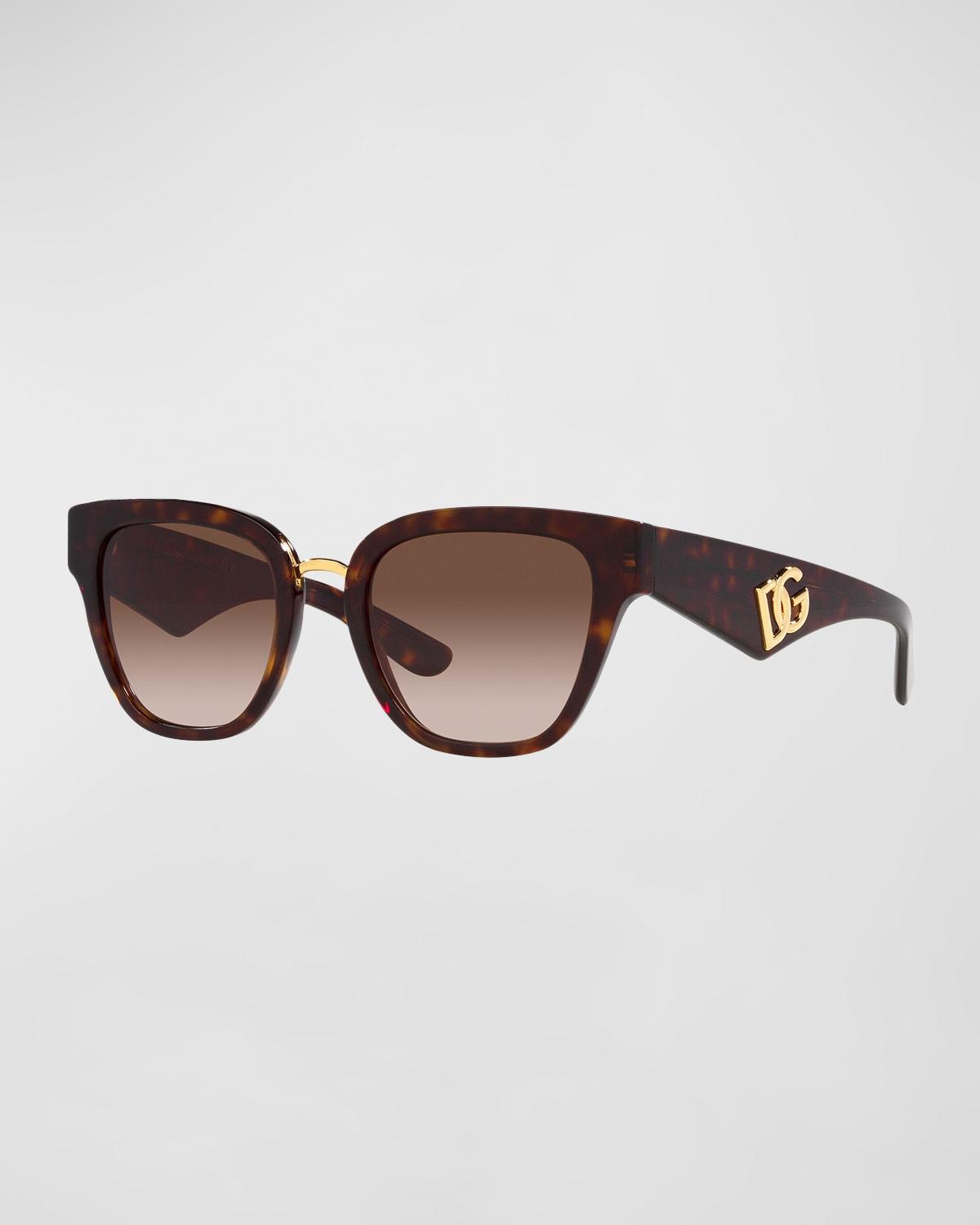 DG Gradient Acetate & Plastic Butterfly Sunglasses by DOLCE&GABBANA