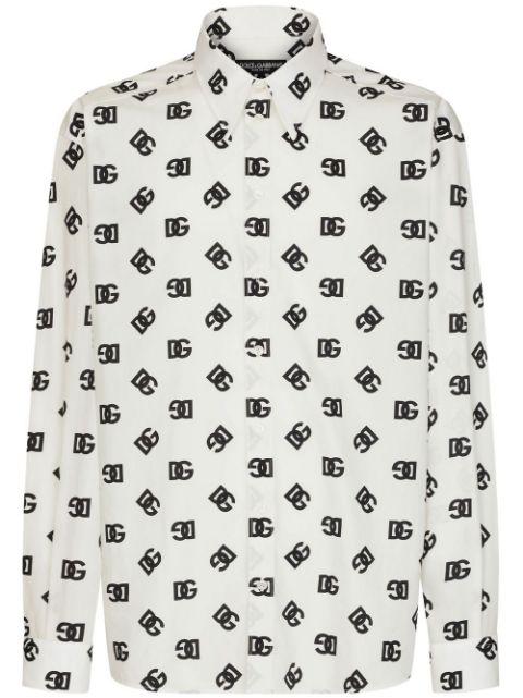 DG Monogram cotton shirt by DOLCE&GABBANA