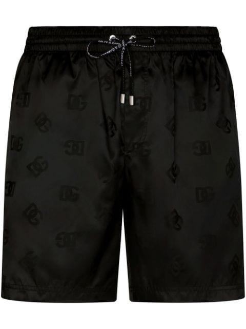 DG Monogram jacquard swim shorts by DOLCE&GABBANA