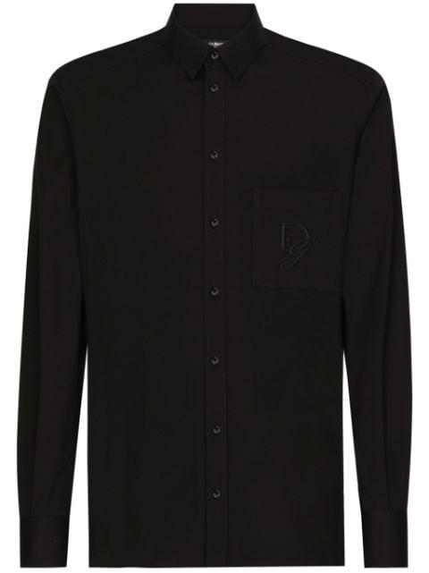 DG-embroidered shirt by DOLCE&GABBANA