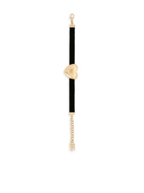 DG heart velvet bracelet by DOLCE&GABBANA