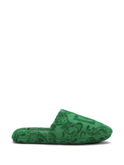 DG-jacquard cotton slippers by DOLCE&GABBANA