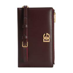 DG logo calfskin passport holder by DOLCE&GABBANA