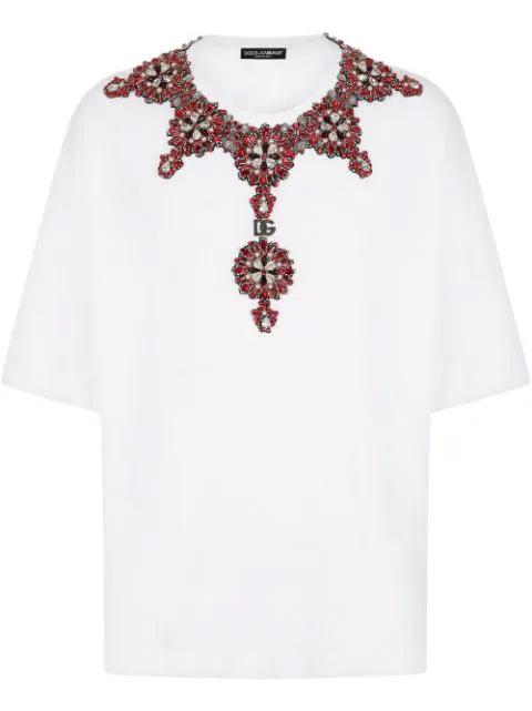 DG-logo cotton T-shirt by DOLCE&GABBANA