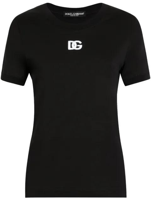 DG logo-embroidered jersey T-shirt by DOLCE&GABBANA