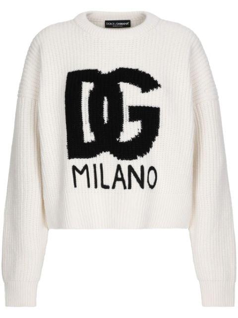 DG logo knit jumper by DOLCE&GABBANA