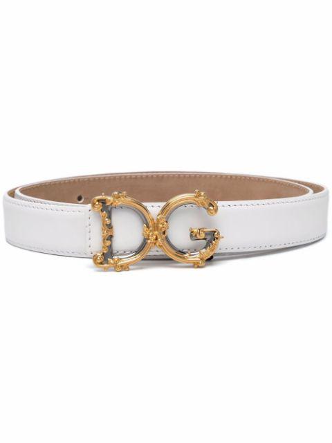 DG-logo leather belt by DOLCE&GABBANA
