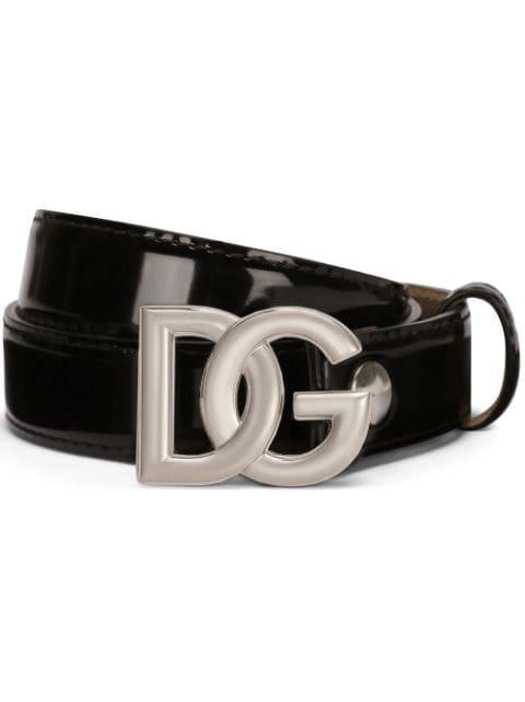 DG-logo leather belt by DOLCE&GABBANA