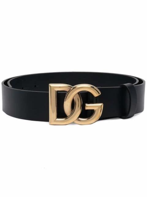 DG-logo leather belt by DOLCE&GABBANA