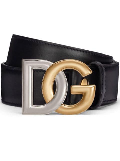 DG-logo leather belt by DOLCE&GABBANA