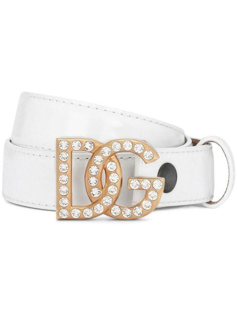 DG-logo leather belt by DOLCE&GABBANA