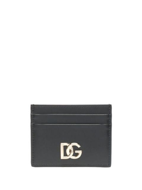 DG-logo leather card holder by DOLCE&GABBANA
