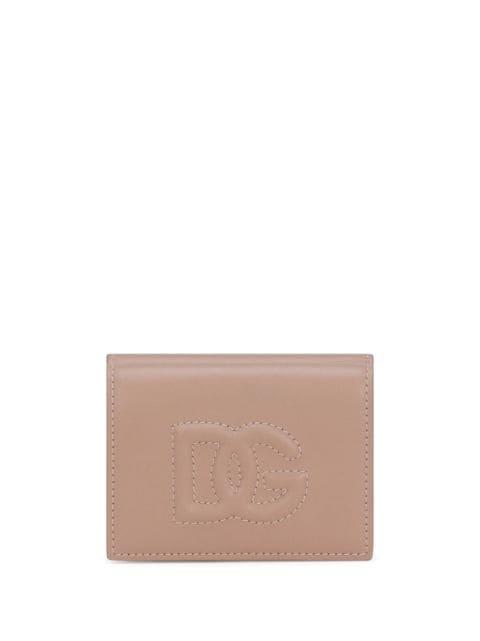 DG-logo leather folded wallet by DOLCE&GABBANA