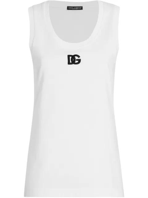 DG logo tank top by DOLCE&GABBANA