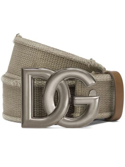 DG-logo tape belt by DOLCE&GABBANA