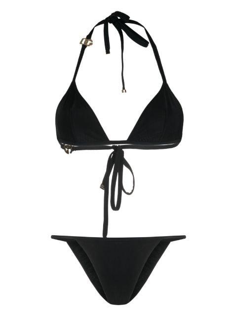 DG-logo triangle bikini set by DOLCE&GABBANA