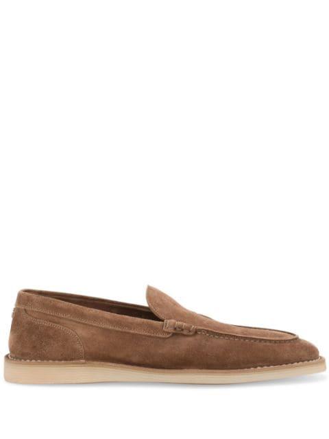 DG-plaque suede loafers by DOLCE&GABBANA