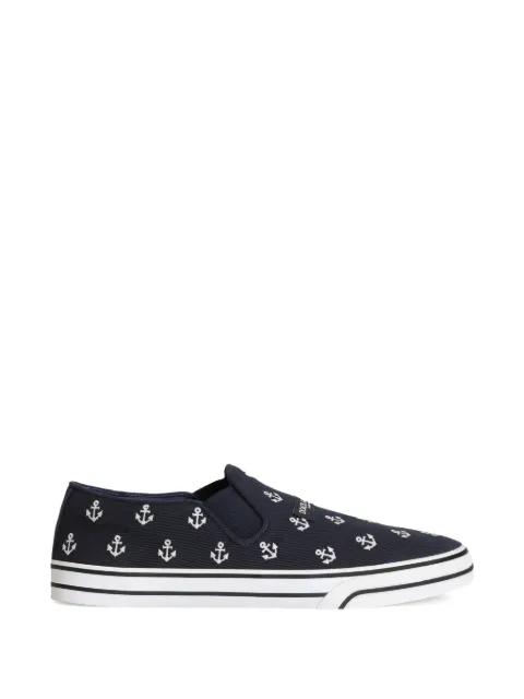 DG sailing drill sneakers with embroidery by DOLCE&GABBANA