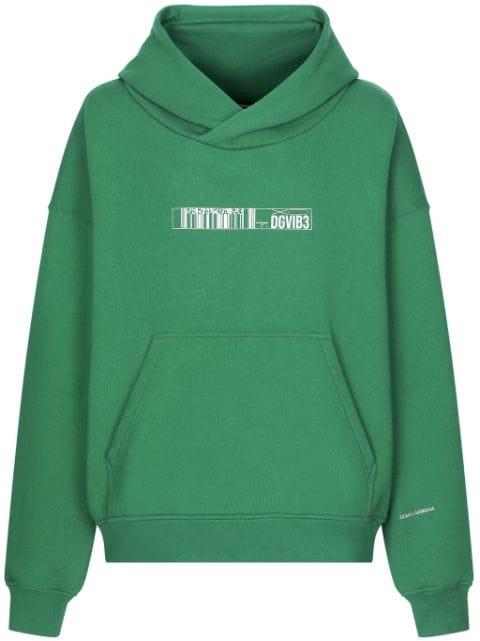 graphic-print cotton hoodie by DOLCE&GABBANA DGVIB3